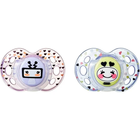 Tommee Tippee Fun Style - 2 pacifiers, 18–36 m