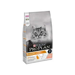 Purina Pro Plan Elegant Adult Salmon - Compleet voer voor volwassen katten met een gevoelige huid en last van haarballen, 400 g