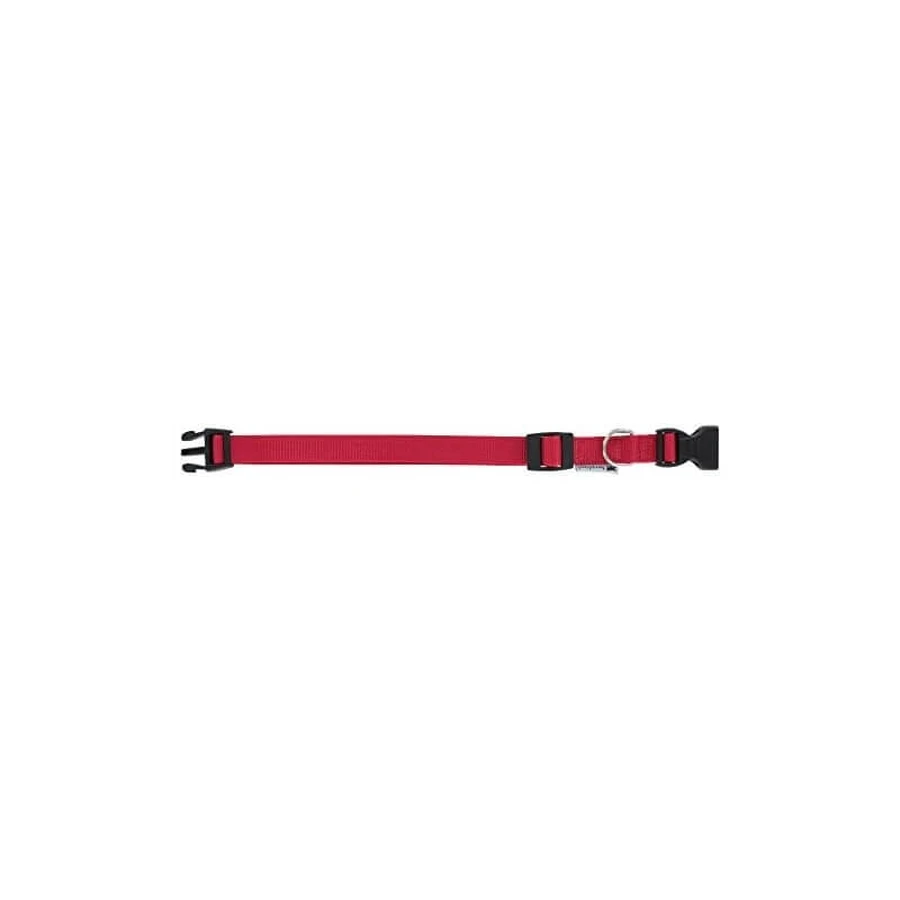 Ferplast Club c – zgardă pentru câini din nailon, reglabilă, roșie, circumferință 36-56 cm, lățime 20 mm