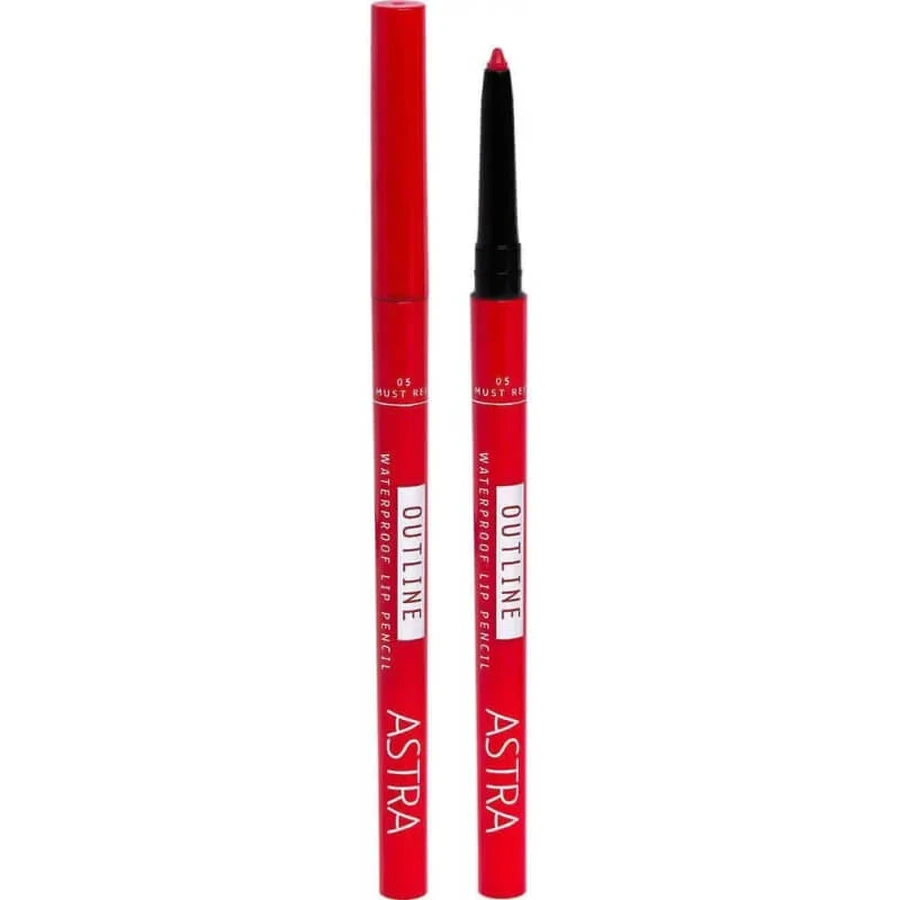Astra Outline Waterproof Lip Pencil - Retractable Lip Pencil No. 02 Think Pink