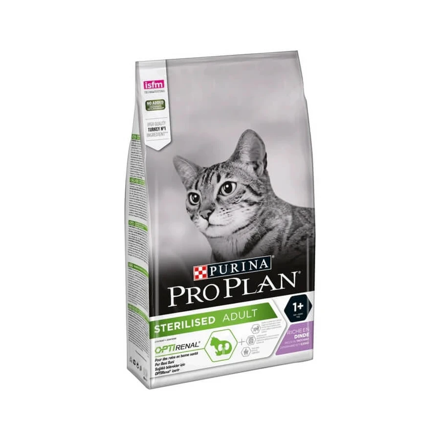 Purina Pro Plan Sterilized Turkey - Aliment complet pour chats adultes stérilisés, 1,5 kg