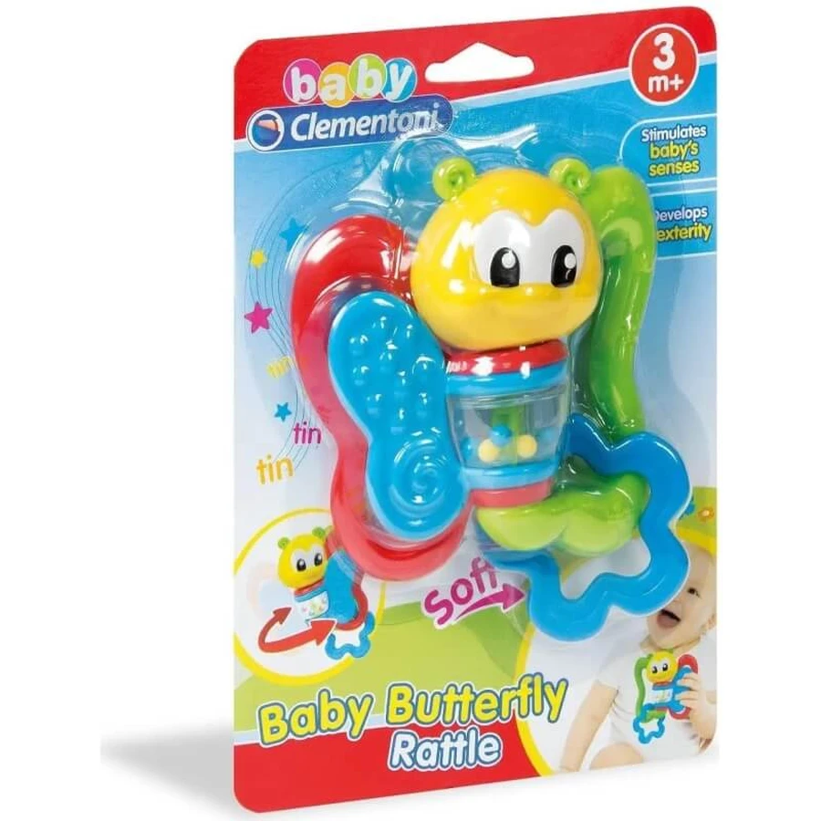 Clementoni Butterfly Rattle Toy, 3m+