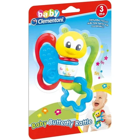 Clementoni Butterfly Rattle Toy, 3m+
