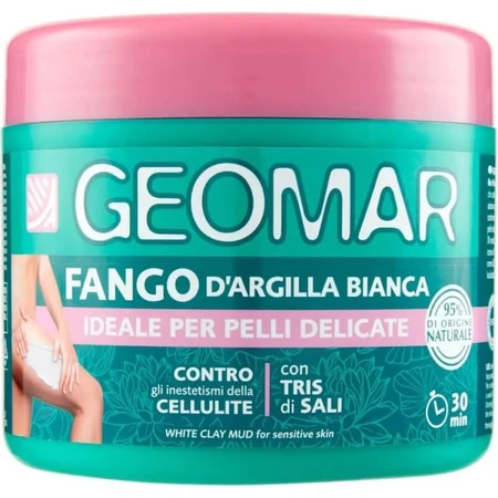 Geomar Anti-Cellulite-Behandlung mit weißem Tonerde-Schlamm für empfindliche Haut, 600 g