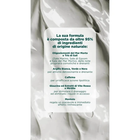 Geomar Anti-Cellulite-Behandlung mit weißem Tonerde-Schlamm für empfindliche Haut, 600 g