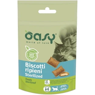 Oasy gevulde snacks voor gesteriliseerde/gecastreerde katten - 60 g