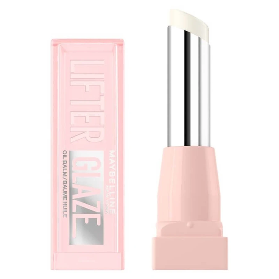 Baume à lèvres Maybelline Lifter Glaze Oil Balm - Baume hydratant aux lèvres au fini brillant, n° 001 Clear Crave