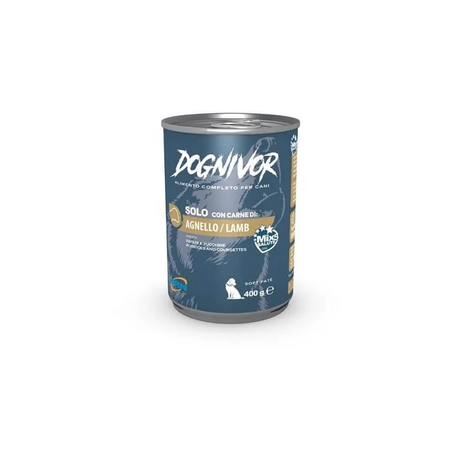 Drn Dognivor Lamb, Potatoes, and Zucchini - Complete Single-Protein Wet Dog Food, 400 g