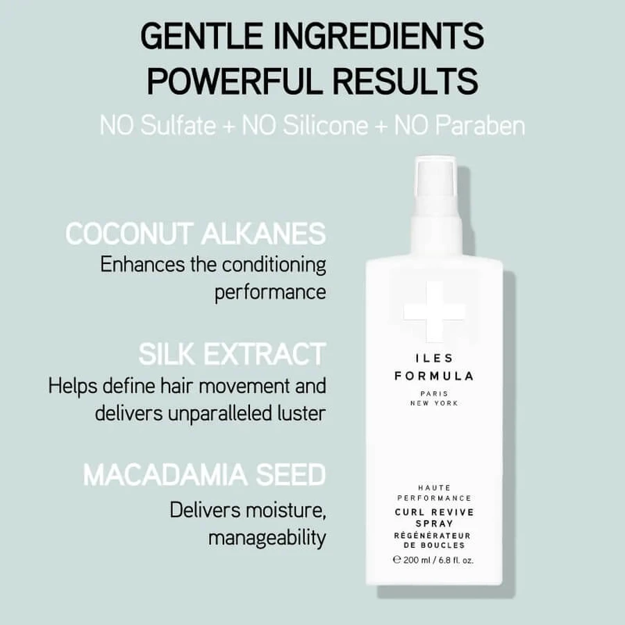 Iles Haute Performance Formula - Spray para cabello rizado u ondulado, 200 ml