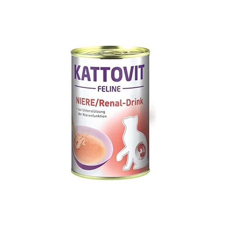 Kattovit Renal Drink Chicken - Drink for Cats with Impaired Kidney Function, 135 ml