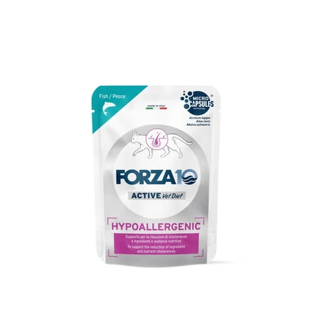 Forza10 Forza 10 Hypoallergeen kattenvoer met vis - Compleet voer voor volwassen katten met voedselintoleranties, 80 g