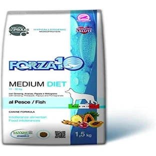 Forza10 Forza 10 Medium Fish Diet - Complete Food for Adult Dogs with Food Intolerances, 1.5 kg