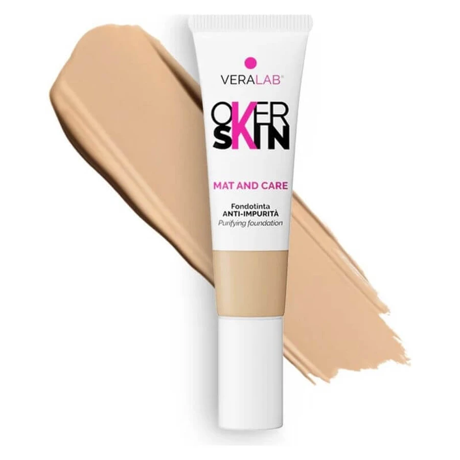 Veralab Overskin Mat and Care - Foundation tegen oneffenheden nr. 06 Beige