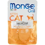 Monge Cat Gebakken zalmhapjes - Compleet voer voor kittens, 85 g