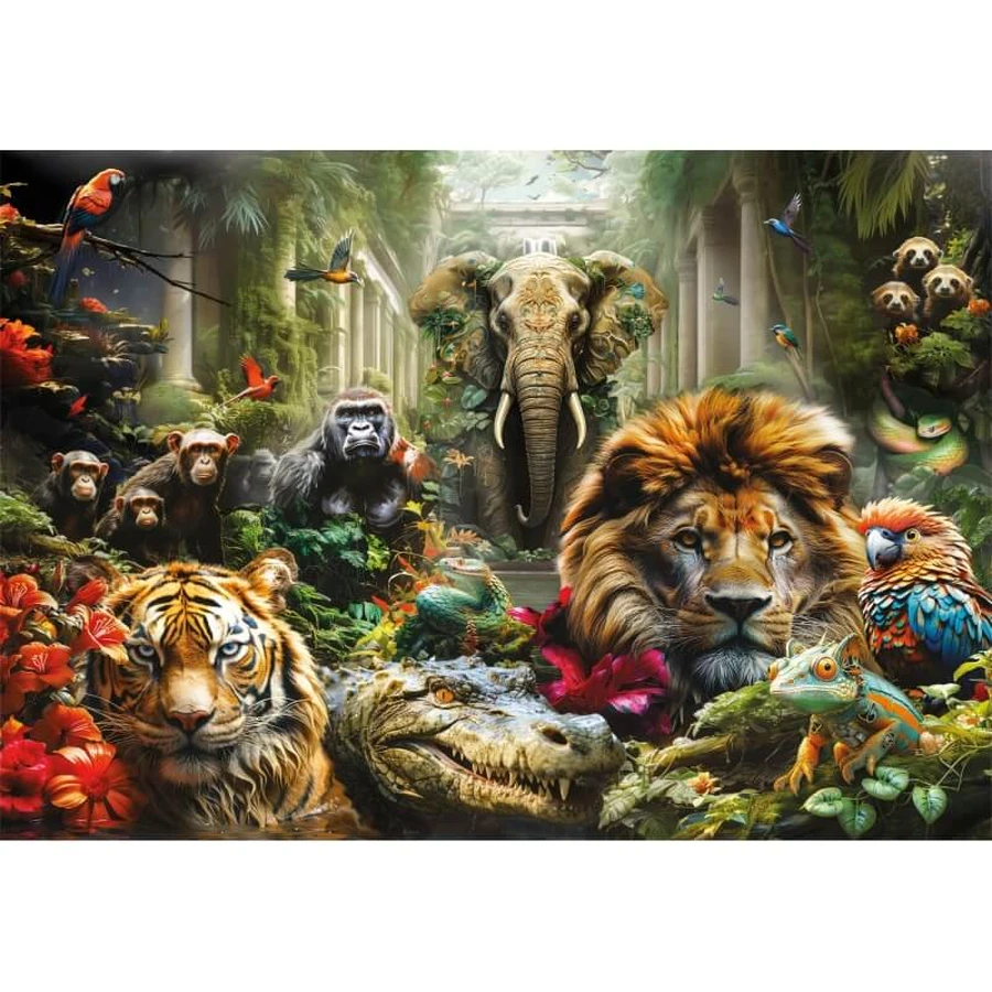 Colección de rompecabezas Clementoni: Mystic Jungle - Rompecabezas para adultos, 1.000 piezas, 70 x 50 cm