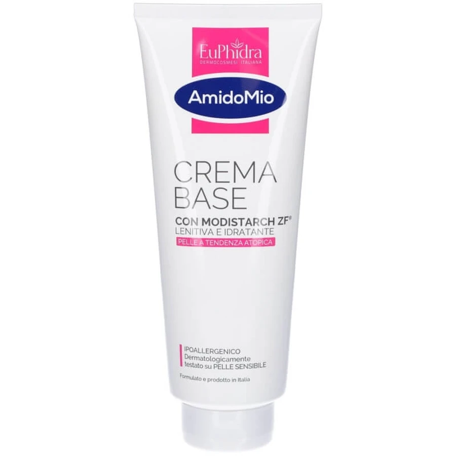 Equilibra Amidomio Base Cream - Moisturizing Cream for Sensitive and Atopic Skin, 400 ml