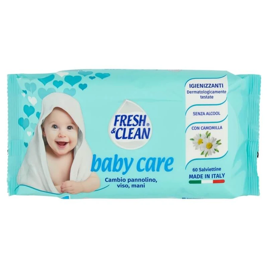 Fresh &amp; Clean Babypflege – 60 Feuchttücher für den Windelwechsel