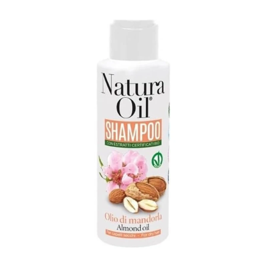 Champú de aceite de almendra Natura Oil para cabello seco, 100 ml