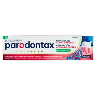 Parodontax Advanced - Pasta dentífrica reparadora de encías y antiplaca, sabor a menta fresca, 75 ml