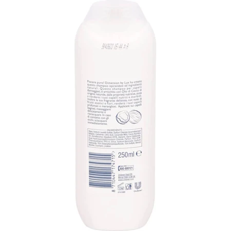 Dimension By lux Shampoo with Coconut Oil, 250 ml