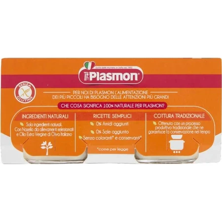 Plasmon Homogenized Hake and Potato Puree, 80 g x 2 pieces