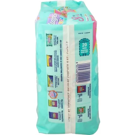 Pampers Baby-Dry 3 Midi 4–9 kg, 20 diapers