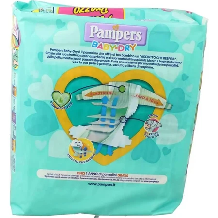 Pampers Baby-Dry 3 Midi 4–9 kg, 20 diapers