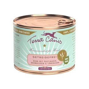 Terra Canis Grain-Free Chicken - Complete Food for Adult Dogs with Grain Intolerance, 200 g