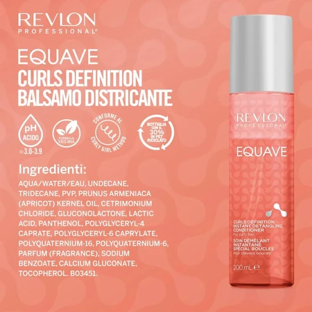 Revlon Professional equave curls definition - ontklittende conditioner voor krullend haar, 200 ml