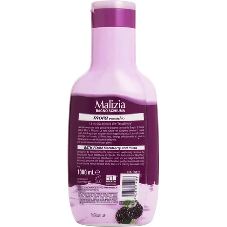 Malizia Blackberry &amp; Musk - Energizing Body Wash, 1 L