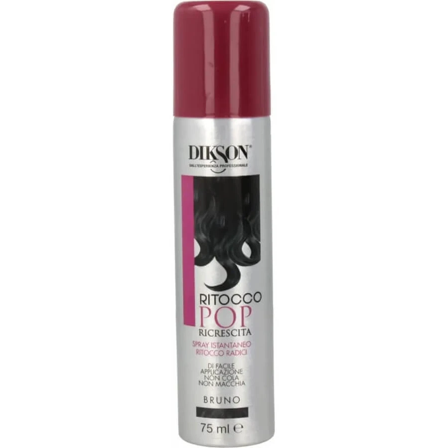 Dikson Pop Root Touch-Up - Spray voor het direct bijwerken van bruine haarwortels, 75 ml
