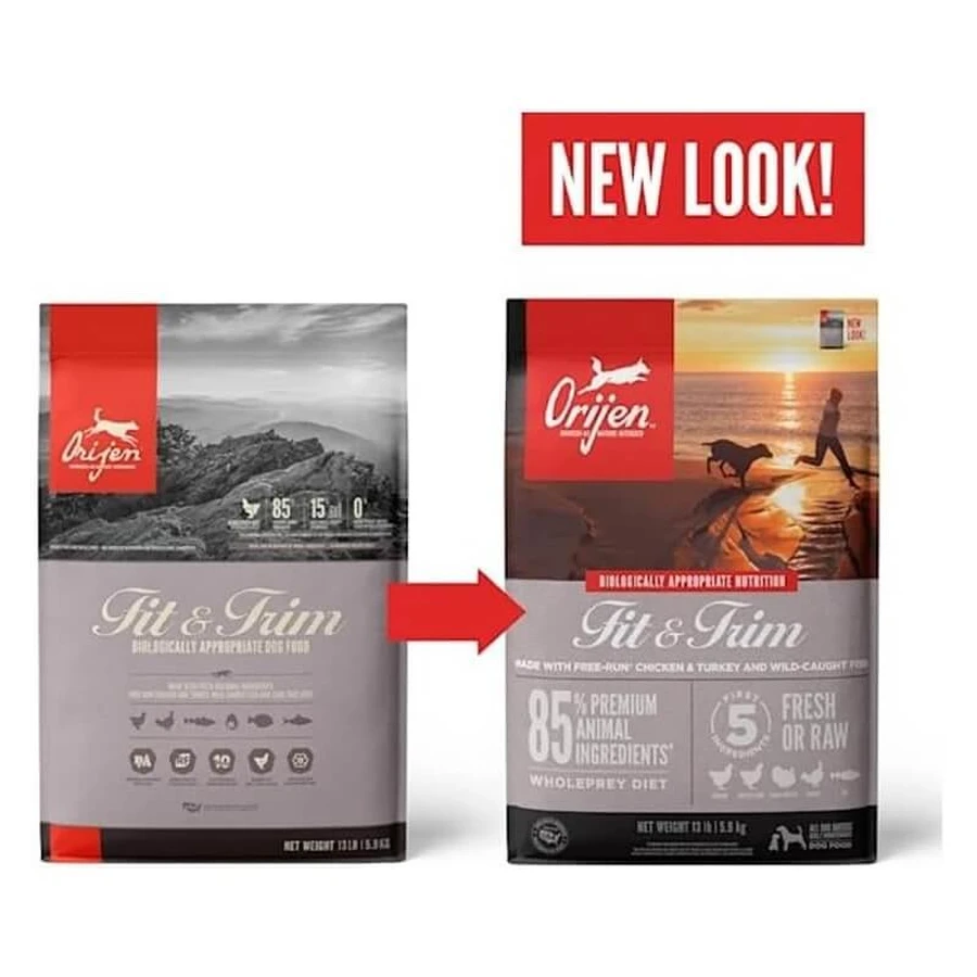 Orijen Dog Fit &amp; Trim - Volledig voer voor volwassen honden van alle groottes om een gezond gewicht te behouden, 2 kg