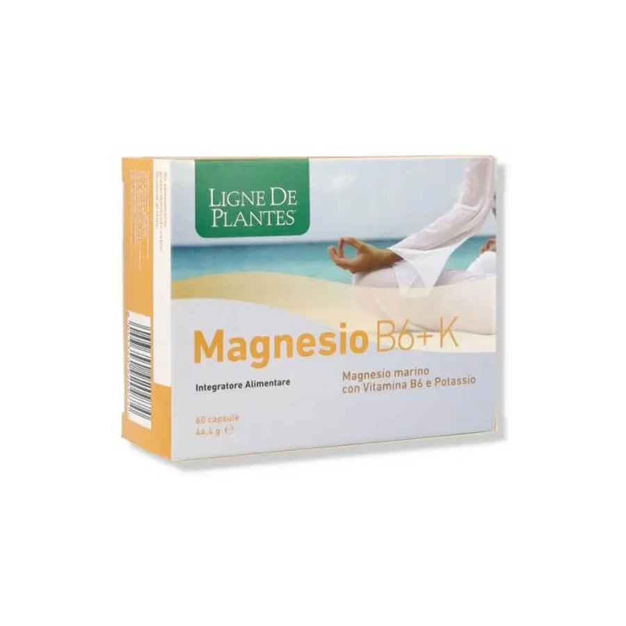 Magnesio B6+K, 60 cápsulas - complemento energético