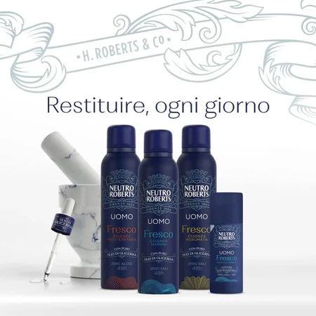 Neutro Roberts Fresco para hombre, aroma cítrico - Desodorante en spray, 150 ml