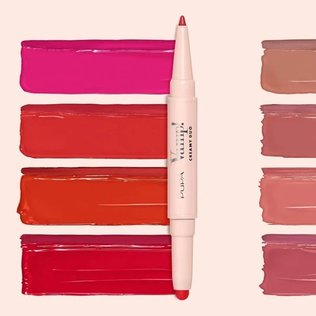 Pupa Vamp ! Duo onctueux - Crayon à lèvres contourant et rouge à lèvres brillant n° 003 Warm Nude