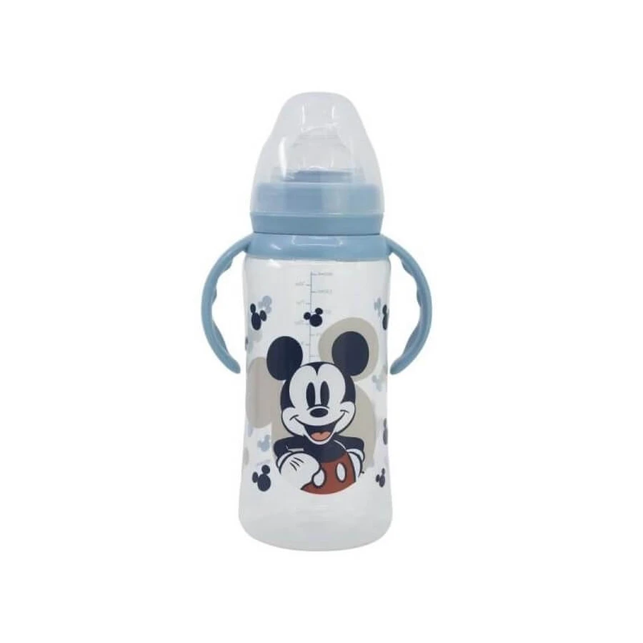 Stor Disney Baby Mickey - 360 ml silicone baby bottle with Mickey handles