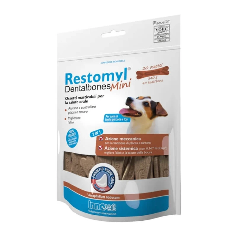 Innovet Restomyl Dentalbones Mini - Kauwbotten voor mondhygiëne, 340 g