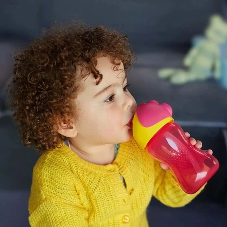 Vaso Avent de 300 ml con pajita, a partir de los 12 meses, rosa