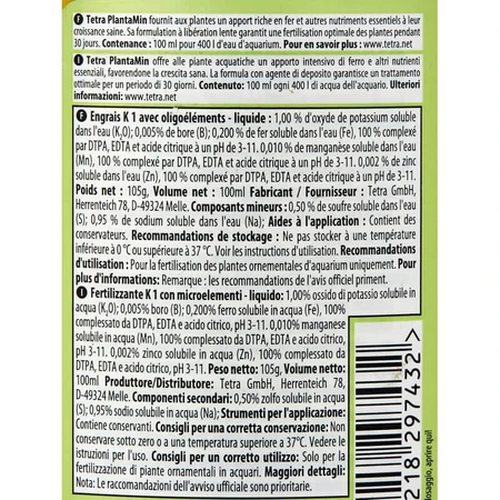 Tetra Plantamin - IJzerrijke plantenmeststof, 100 ml