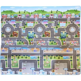 Alfombra de juegos interactiva Prince Lionheart, extragrande, de doble cara y plegable