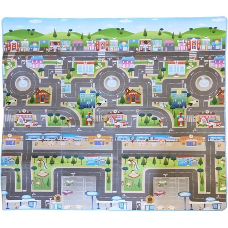 Alfombra de juegos interactiva Prince Lionheart, extragrande, de doble cara y plegable