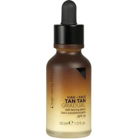 Diego dalla Palma Protector solar facial SPF 30, suero autobronceador gradual Tan Tan, alta protección, 30 ml