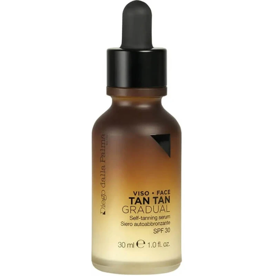 Diego dalla Palma Protector solar facial SPF 30, suero autobronceador gradual Tan Tan, alta protección, 30 ml