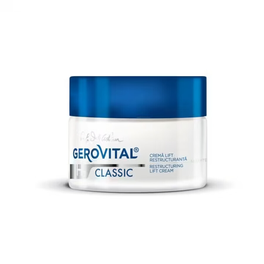 Crema Lift Ristruturante da Notte, Gerovital H3 Classic, 50 ml, Farmec