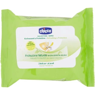Chicco 20 Refreshing and Protective Mosquito-Repellent Wipes