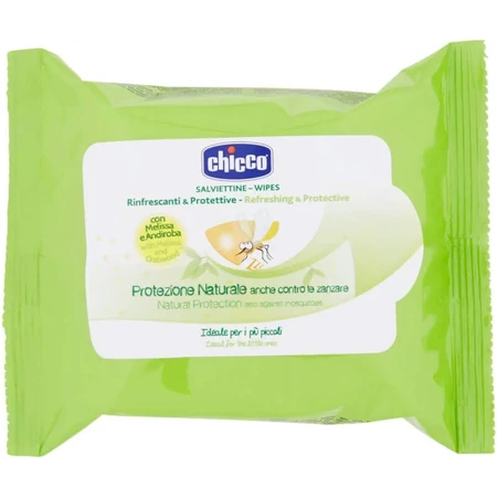 Chicco 20 Refreshing and Protective Mosquito-Repellent Wipes