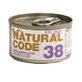 Natural Code 38 Thon, bœuf et olives - Aliment complémentaire pour chats adultes, 85 g