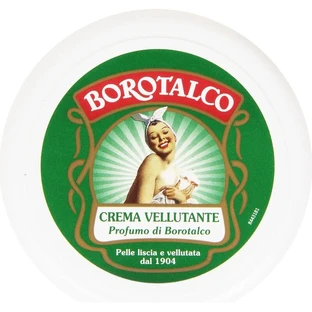 Crema corporal aterciopelada con aroma a talco - Loción corporal hidratante con aroma a talco, 150 ml