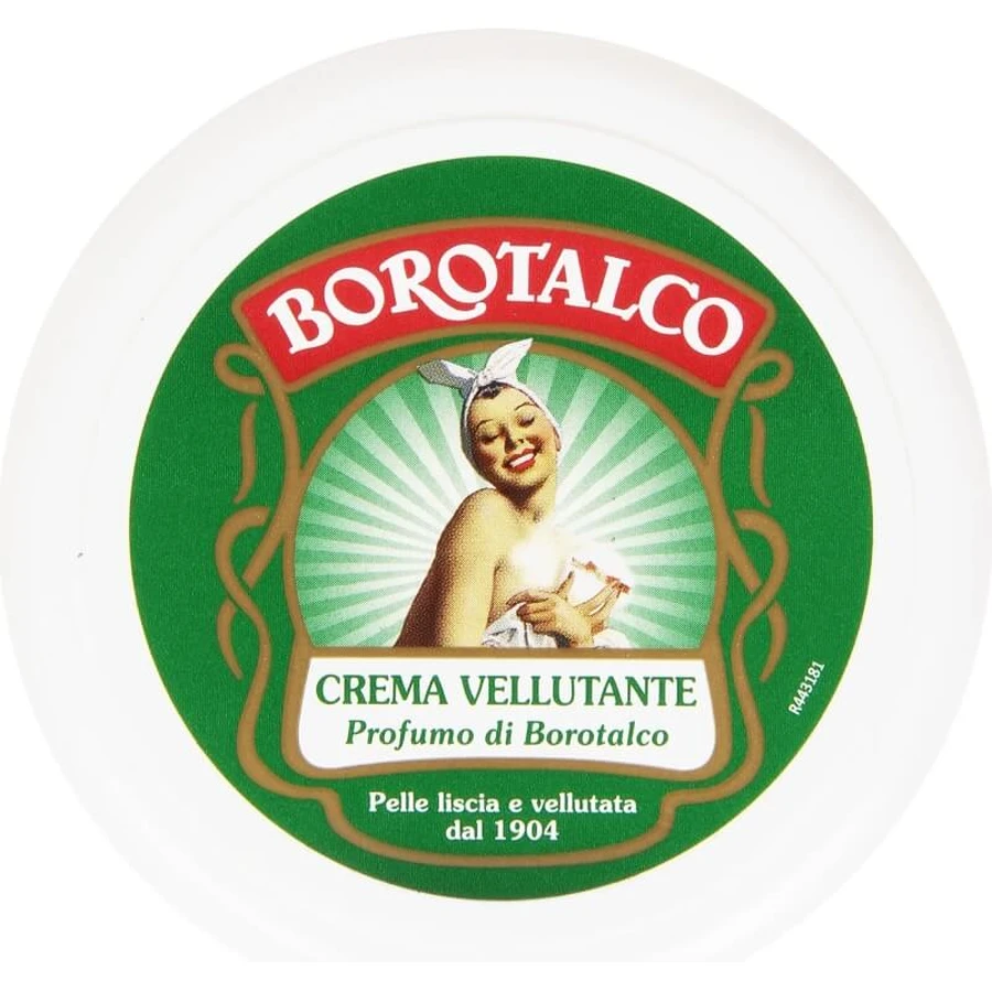 Crema corporal aterciopelada con aroma a talco - Loción corporal hidratante con aroma a talco, 150 ml