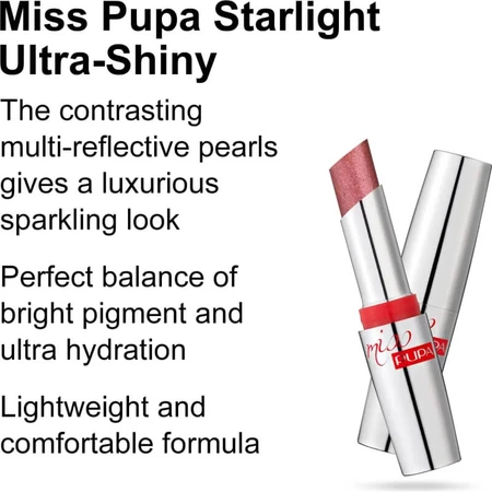 Pupa Miss Pupa Starlight – ruj ultra-strălucitor nr. 702 Gorgeous Grace
